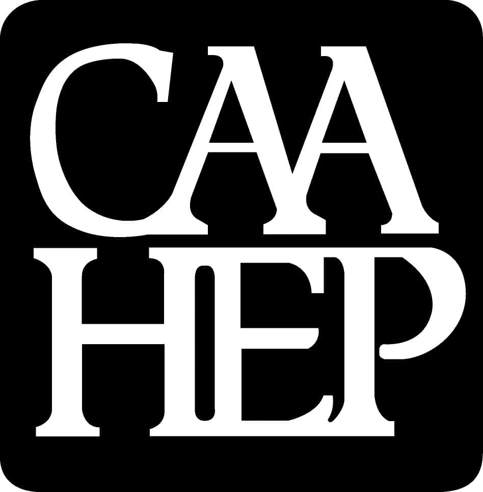 a black square with the letters CAAHEP inside in white