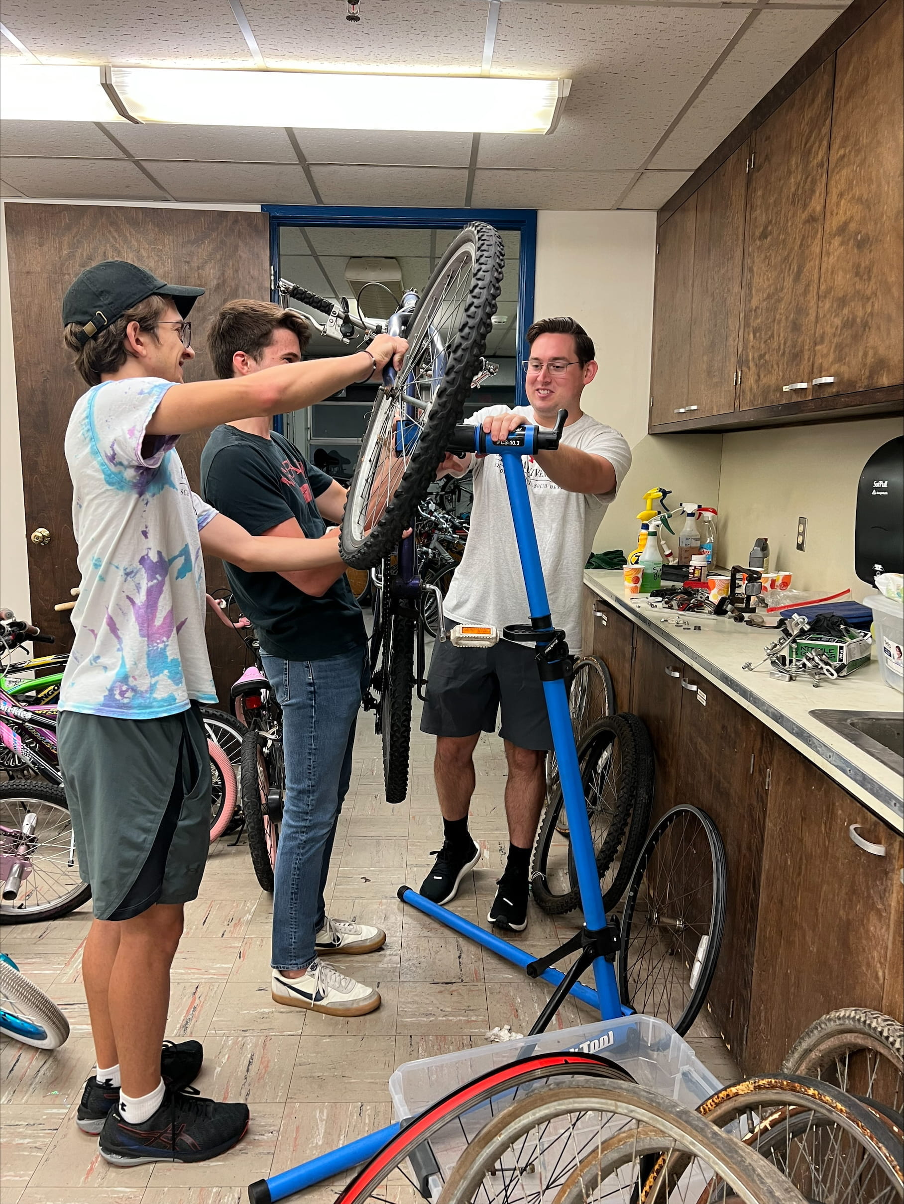 Students are the south bend bike garage