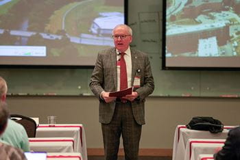 Dean Hess speaks at LCME Kick Off
