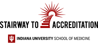 Stairway to Accreditation logo with staircase graphic