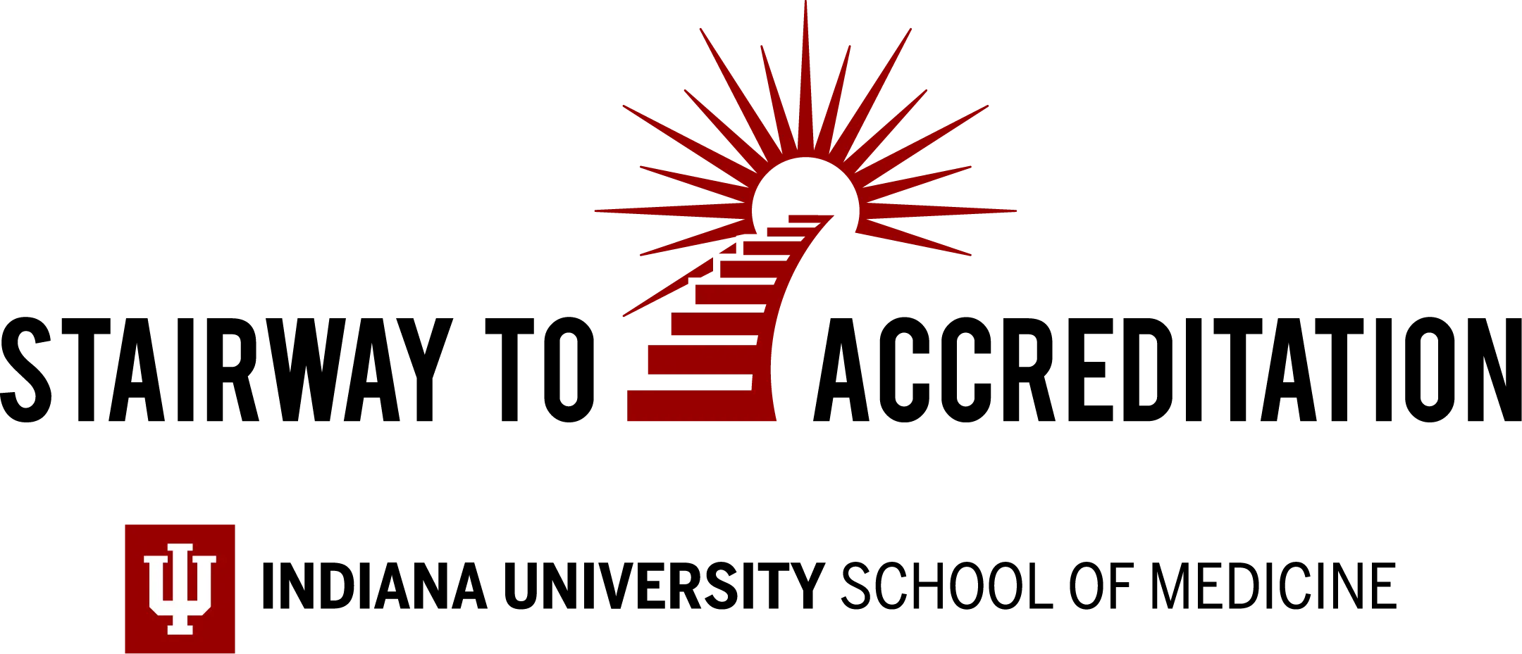 Stairway to Accreditation logo with staircase graphic