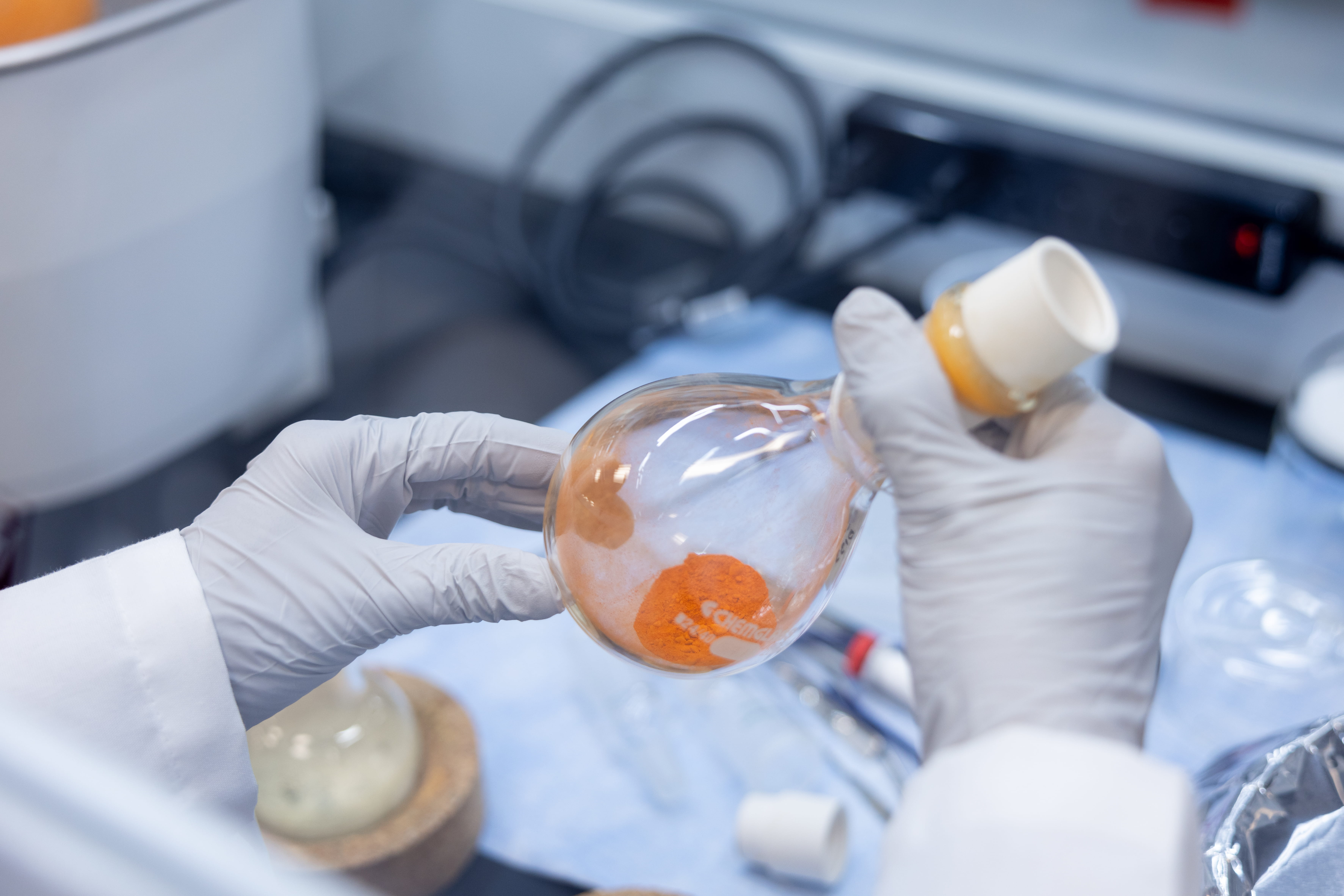 a beaker is observed in a lab