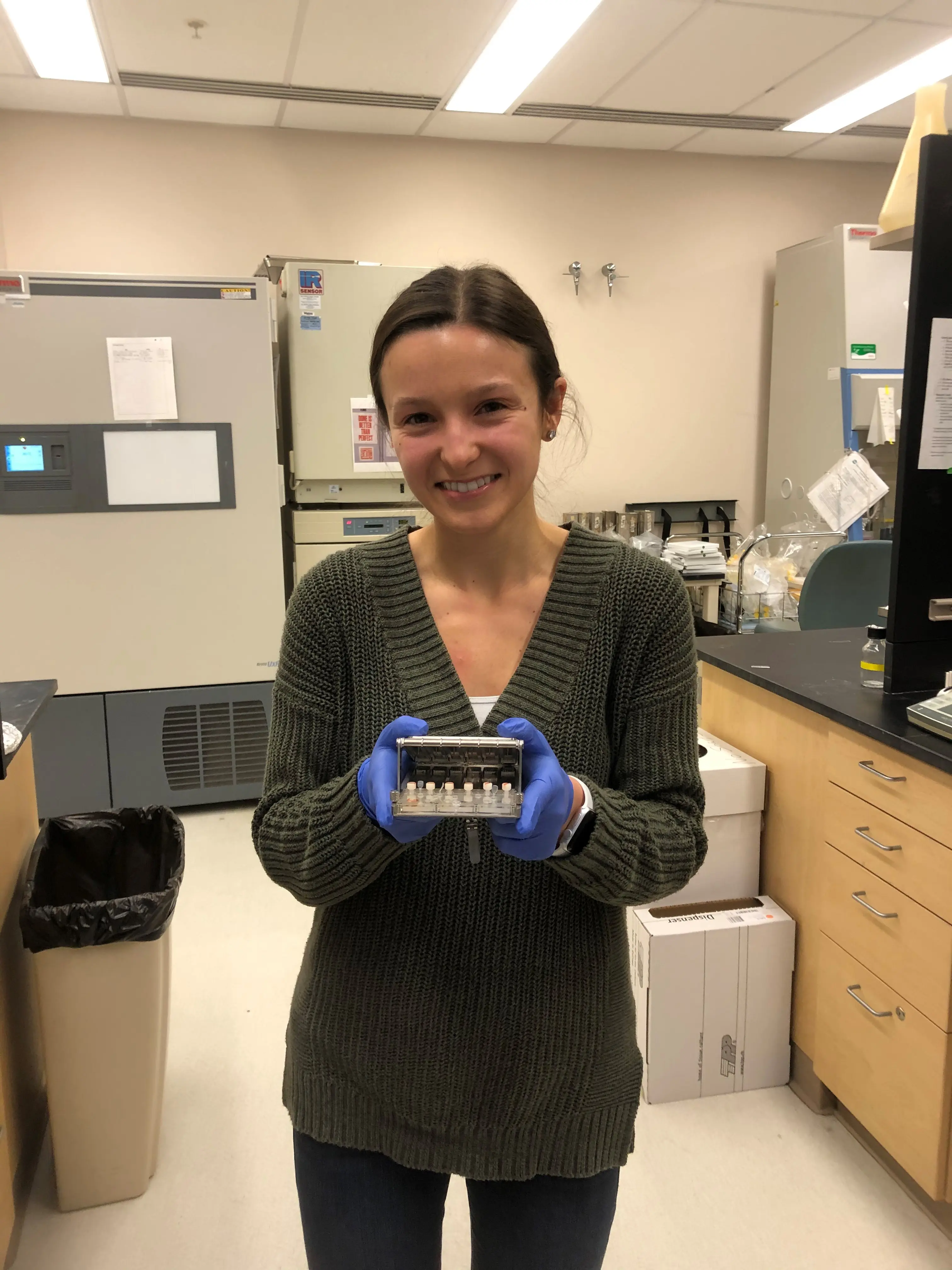 Ashley in the Hato Lab