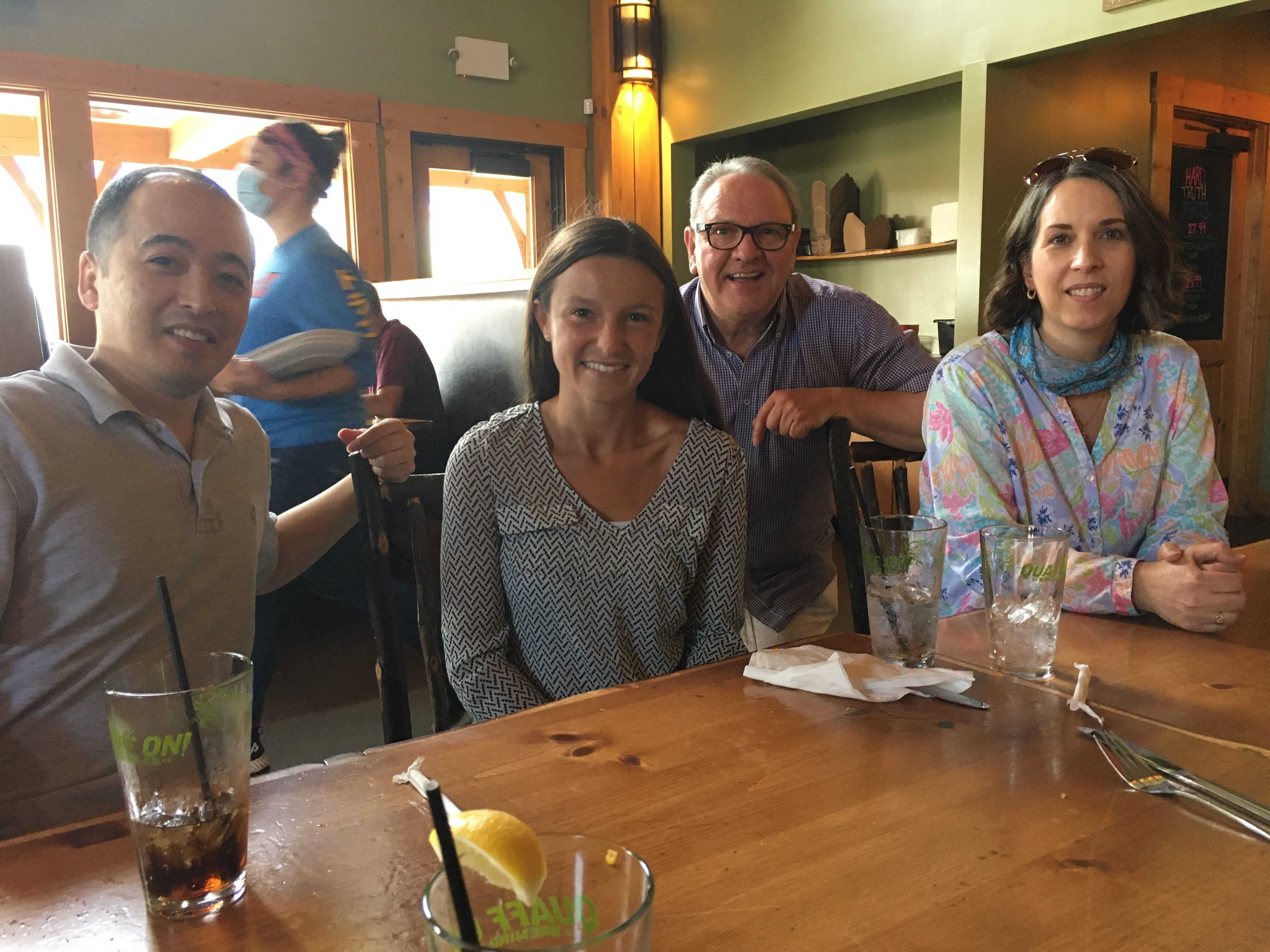 Hato Lab staff out sharing a meal