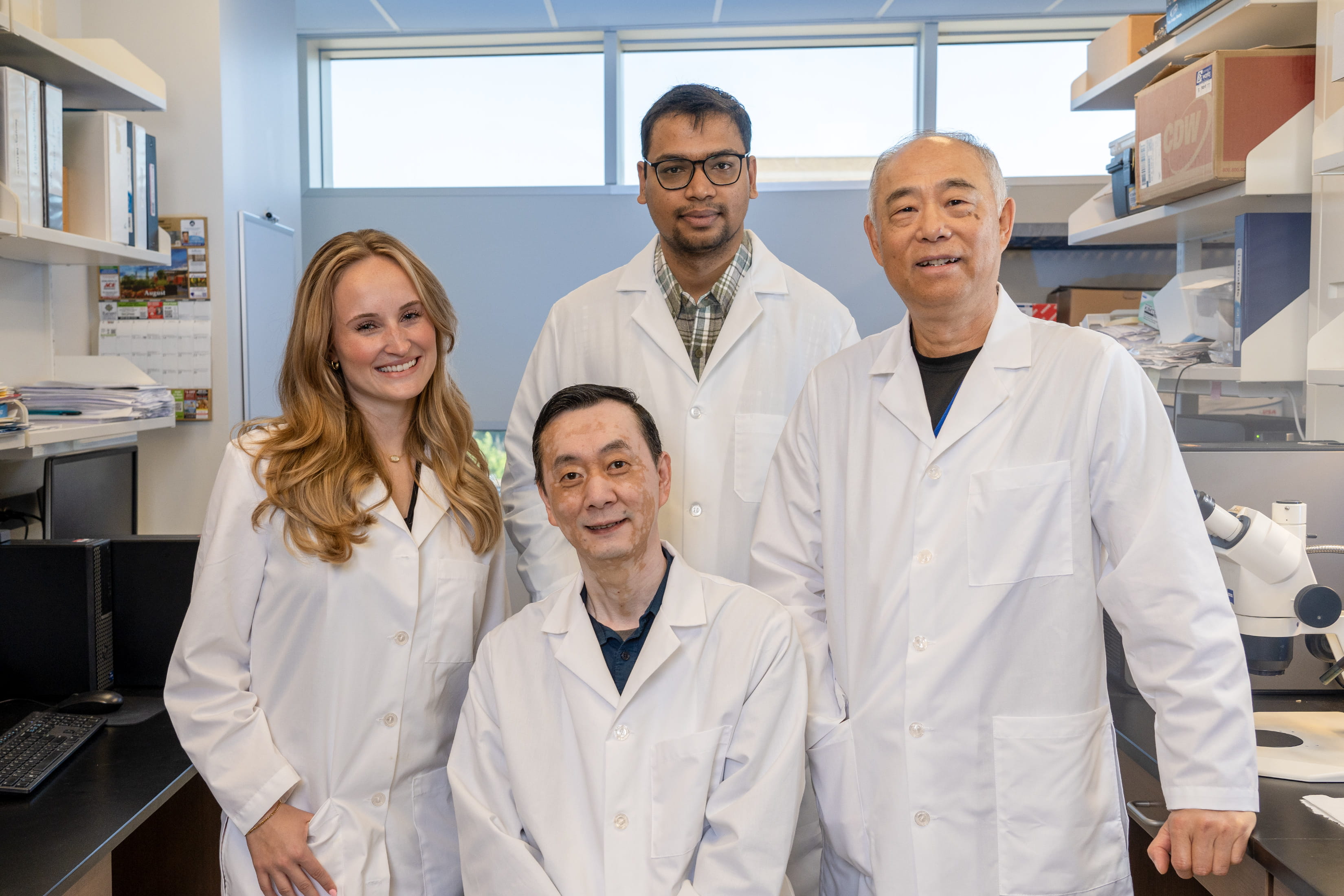 Dr. Gao and members of his lab