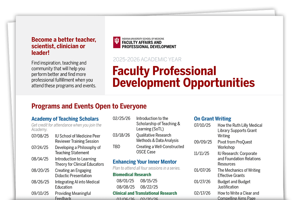A preview screenshot of the top half of the first page of the FAPD Professional Development Opportunities PDF.