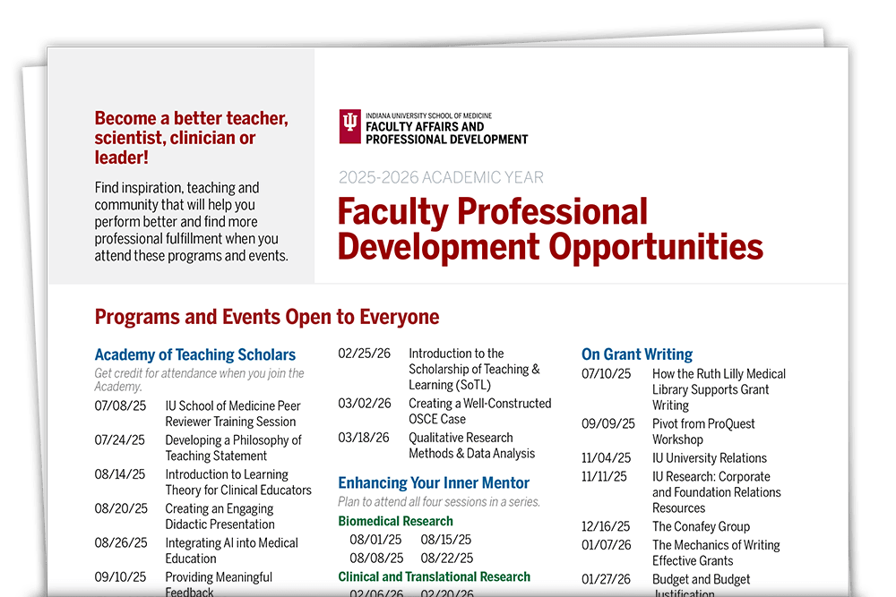 A preview screenshot of the top half of the first page of the FAPD Professional Development Opportunities PDF.