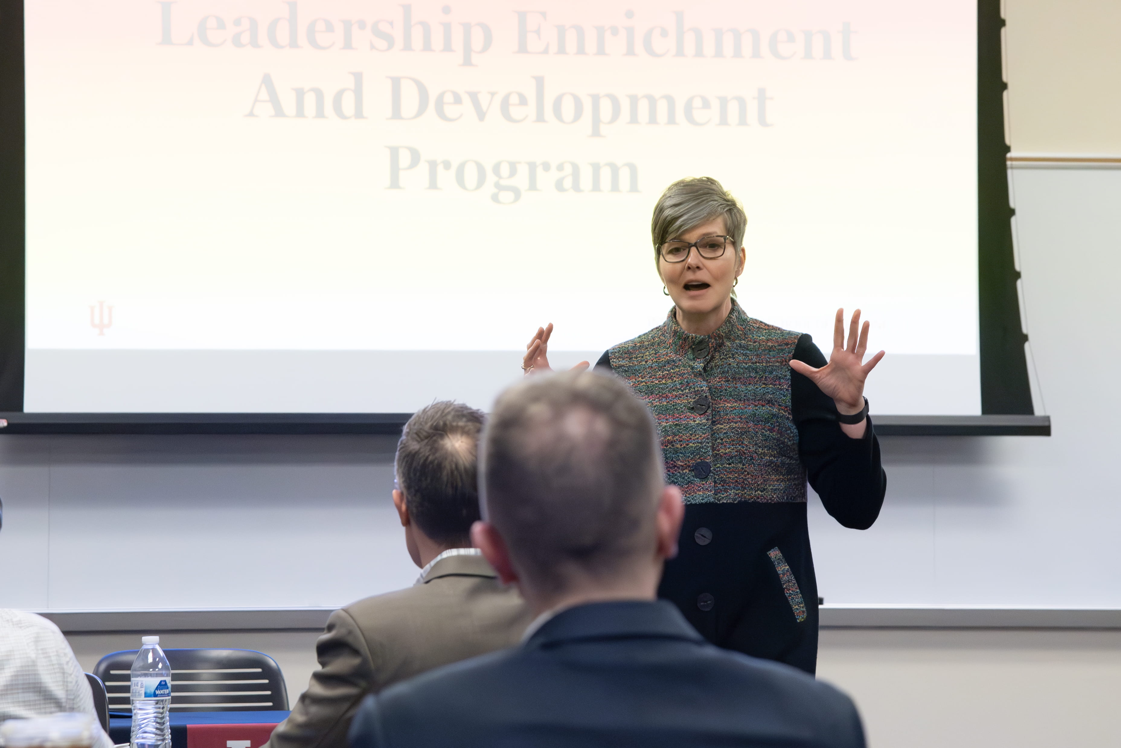 Mary Dankoski, PhD, leads the opening session of the Leadership Enrichment and Development (LEAD) Program.