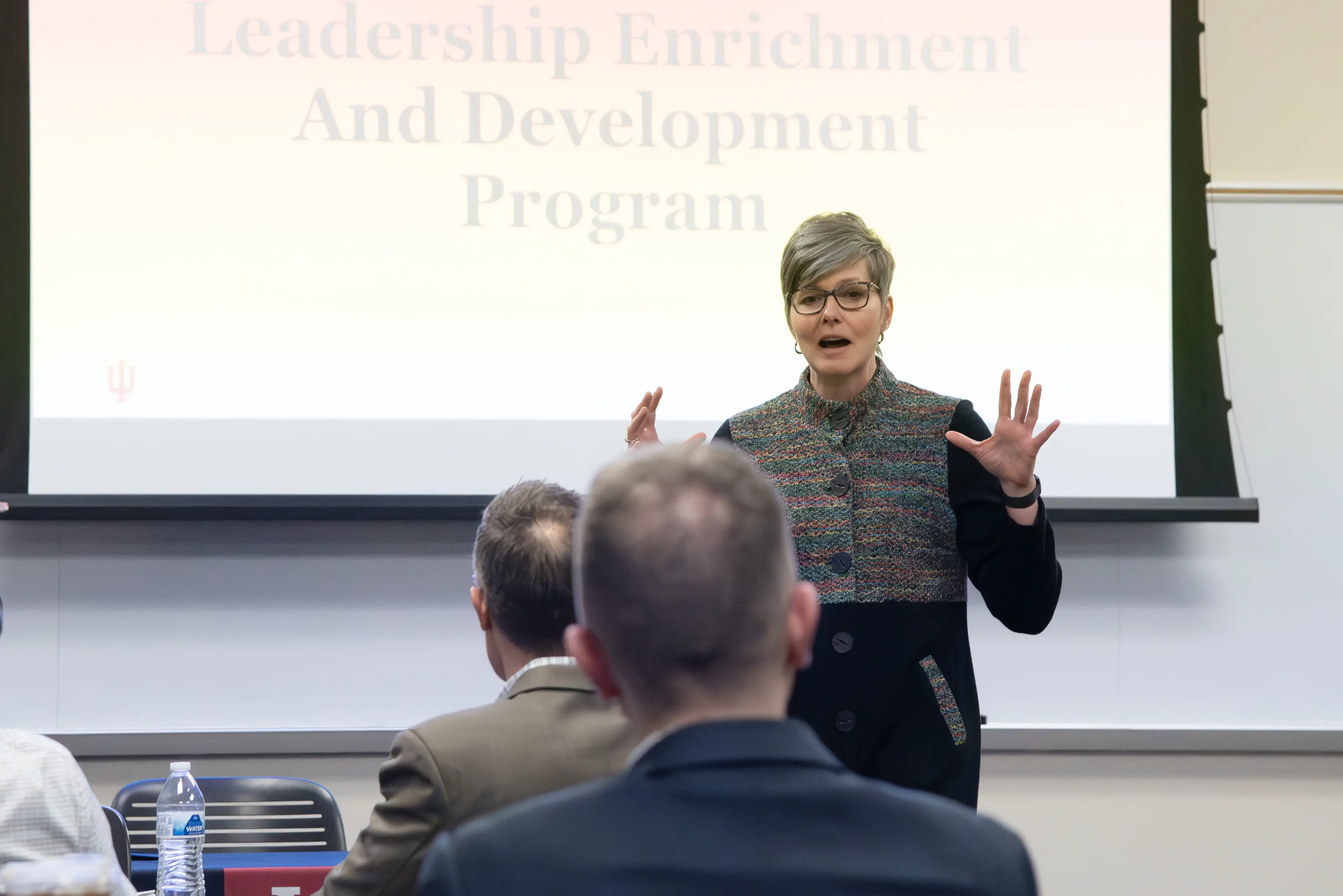 Mary Dankoski, PhD, leads the opening session of the Leadership Enrichment and Development (LEAD) Program.