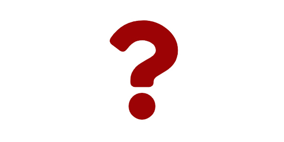 a red question mark