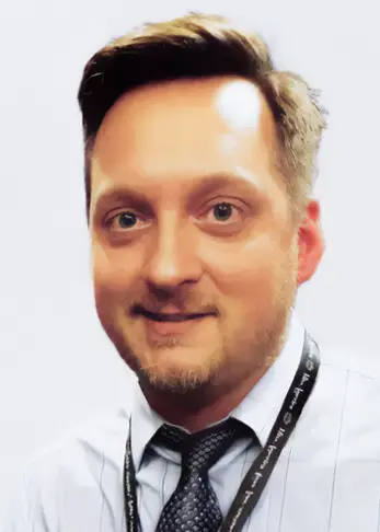 A headshot of Matt Holley, PhD