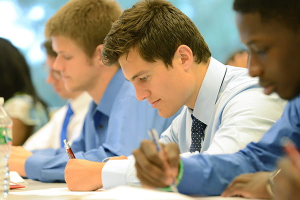 Medical students in class