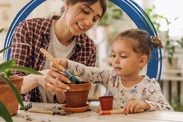 A mom takes time to enjoy time with her family outside of work