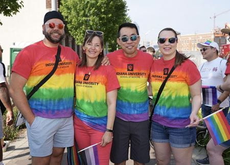 Dr. Geoff Hays, Dr. Kris Nanagas, Dr. Peter Pang and Dr. Kate Pollard at 2023 Indy Pride Parade Dr. Geoff Hays, Dr. Kris Nanagas, Dr. Peter Pang and Dr. Kate Pollard at 2023 Indy Pride Parade