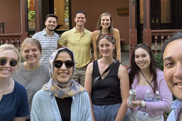 Gough, pictured with her co-interns at an intern welcome barbecue. | Photo courtesy Chris Gough