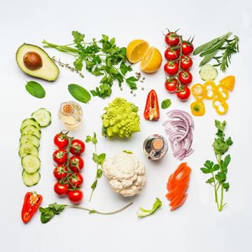 picture of colorful fruits and vegetables