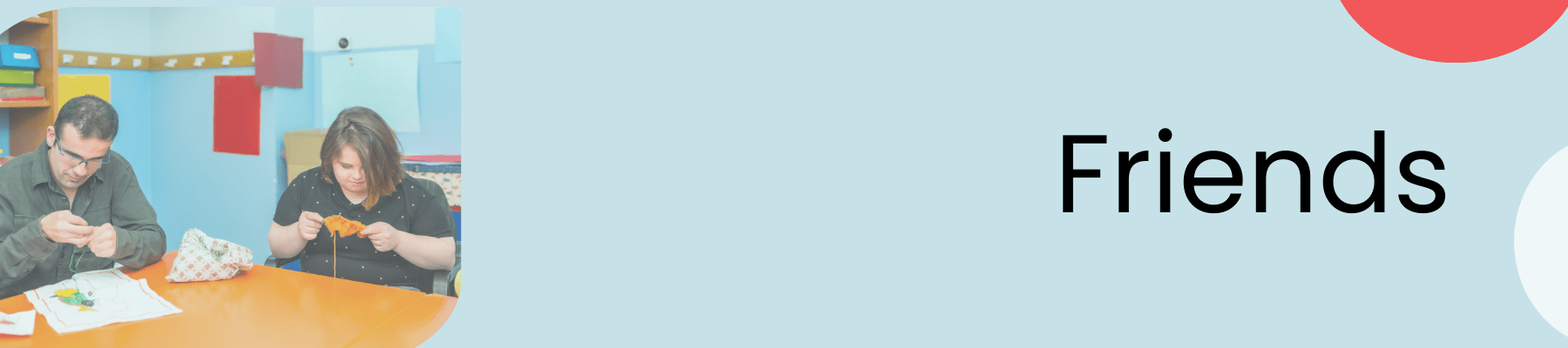 two friends learning to knit and the word friends