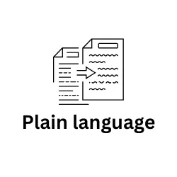 Plain language icon