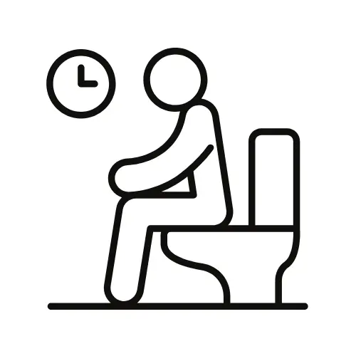 cartoon image of someone sitting on a toilet