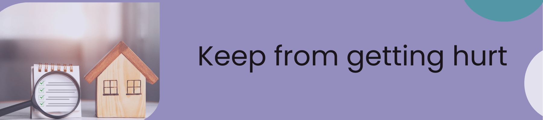 keep from getting hurt banner