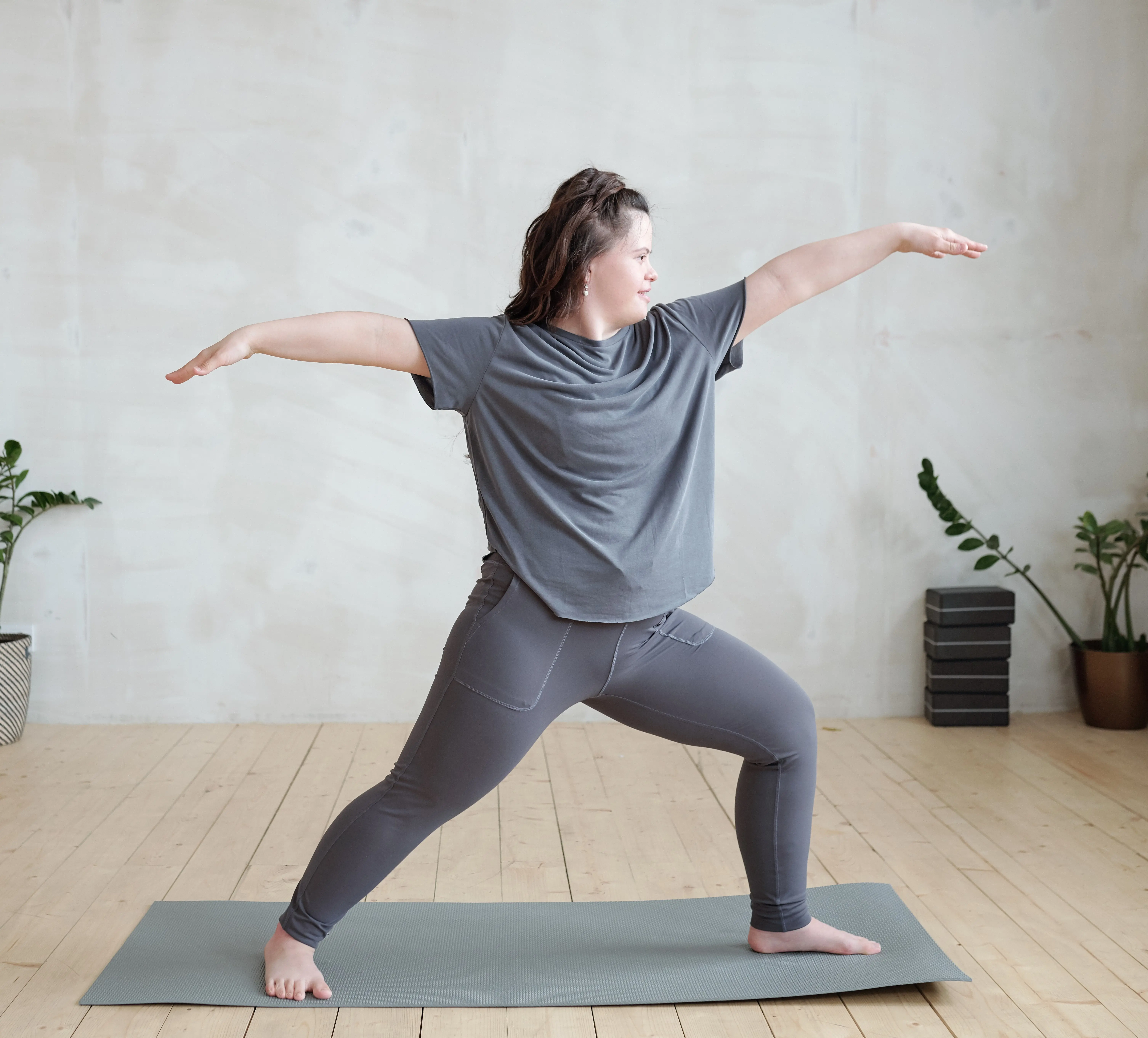 woman doing yoga
