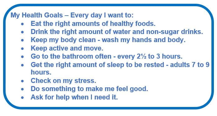 my health goals