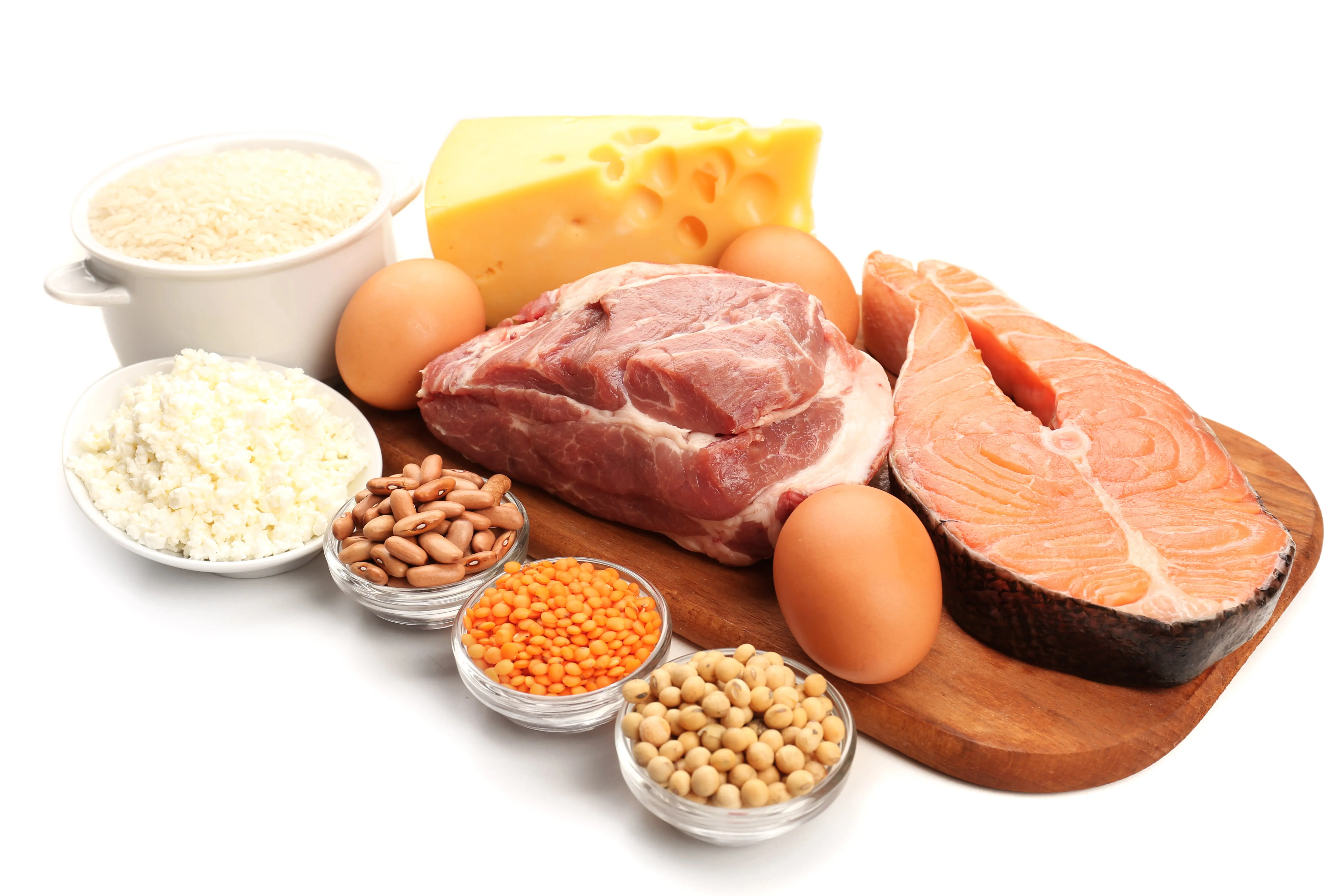 picture of various meats, fish and proteins