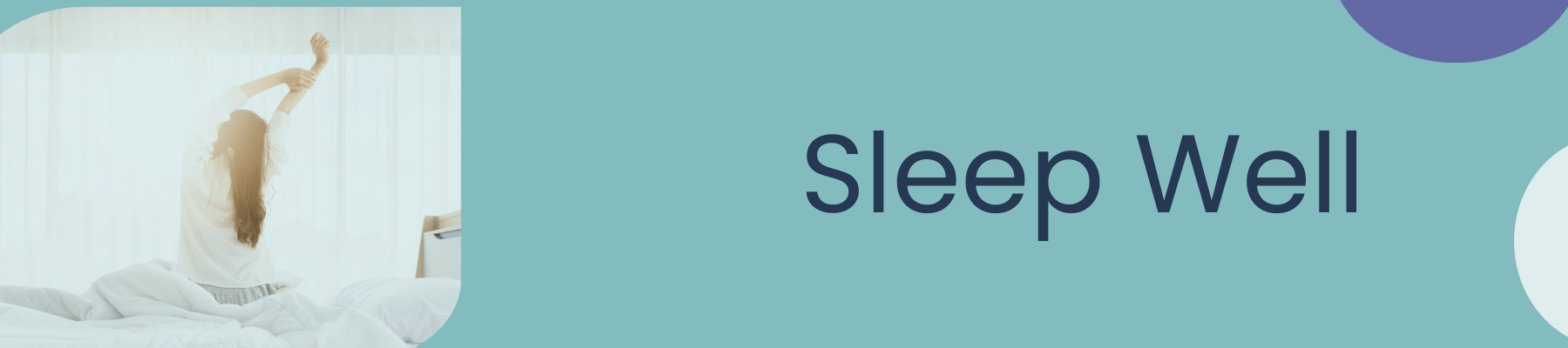 sleep well banner