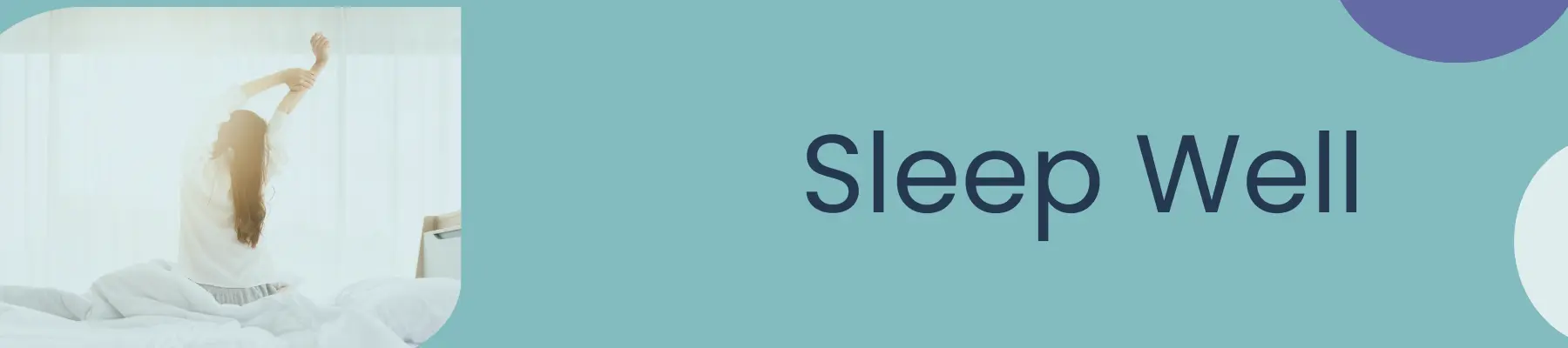 sleep well banner