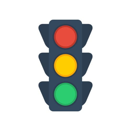 red yellow and green lights on a stoplight