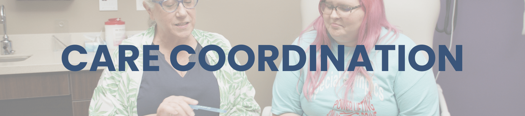 Care coordination website banner