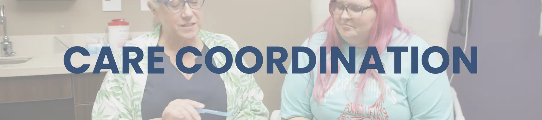 Care coordination website banner