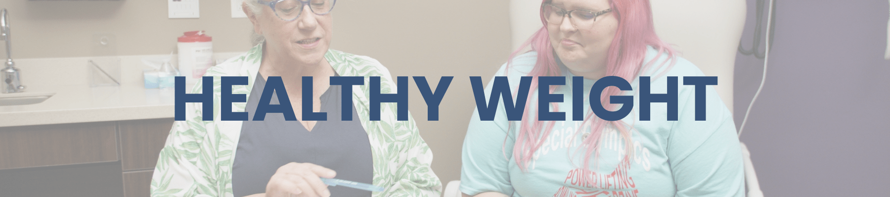 Healthy weight banner