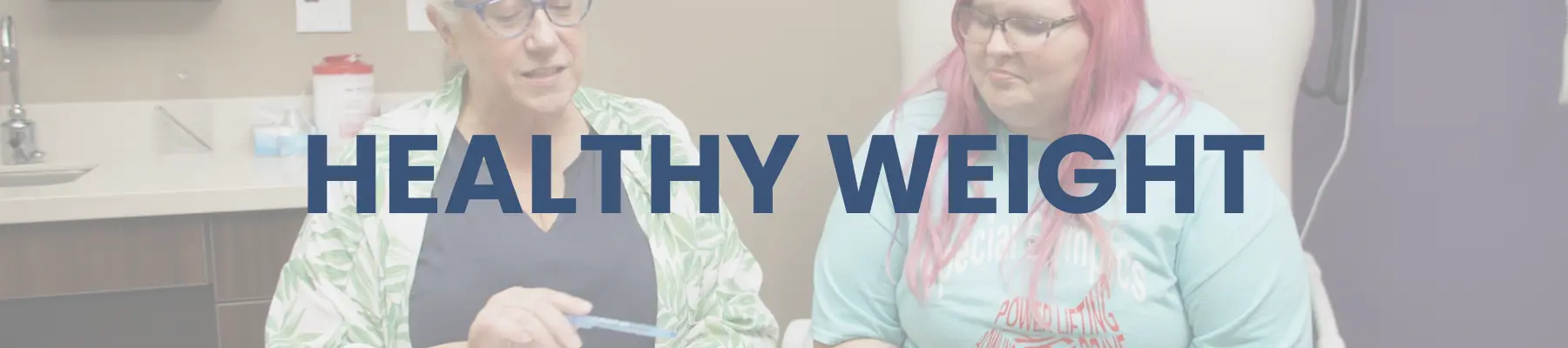 Healthy weight banner