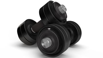 two dumbells