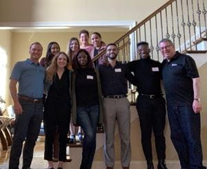 Group photo MSC Executive Board/Class presidents dinner with Dr. Wallach