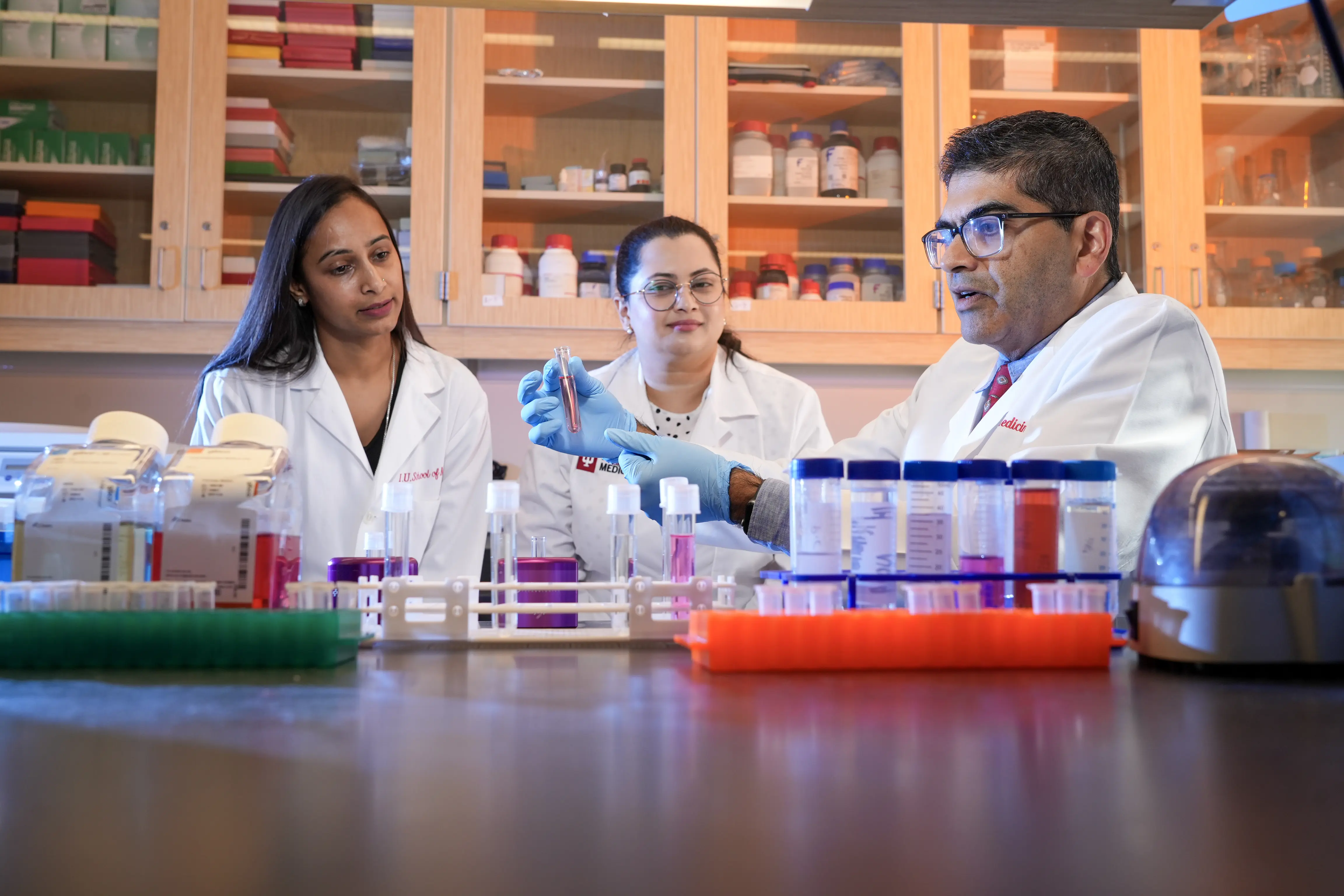 Ashay Bhatwadekar, PhD, and lab team study blue light’s impact on circadian rhythm and vision"