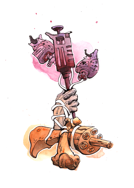 Sketch commissioned by by Dr. Bonetto to capture the nature of cachexia