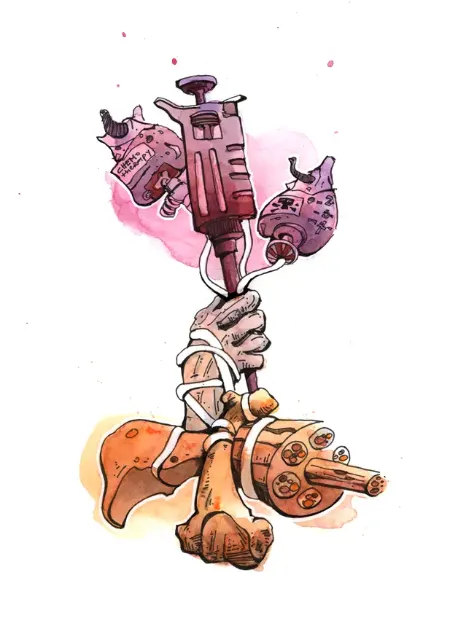 Sketch commissioned by by Dr. Bonetto to capture the nature of cachexia