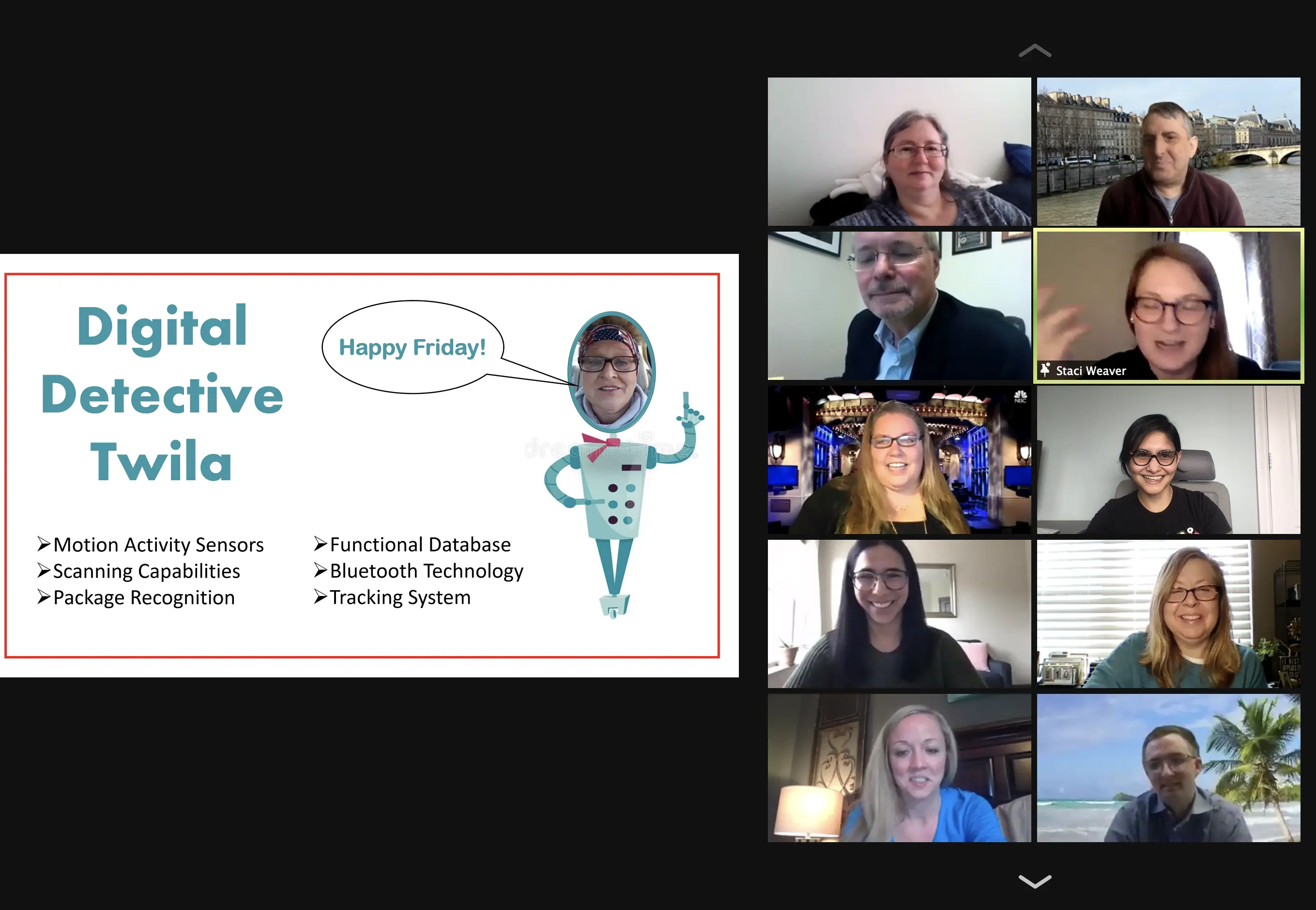 A screenshot of a Zoom meeting.