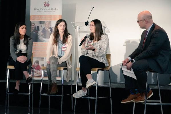 Faculty and trainees speaking as part of a professional development panel