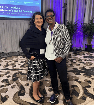 Francine Epperson with Maria Carrillo, PhD