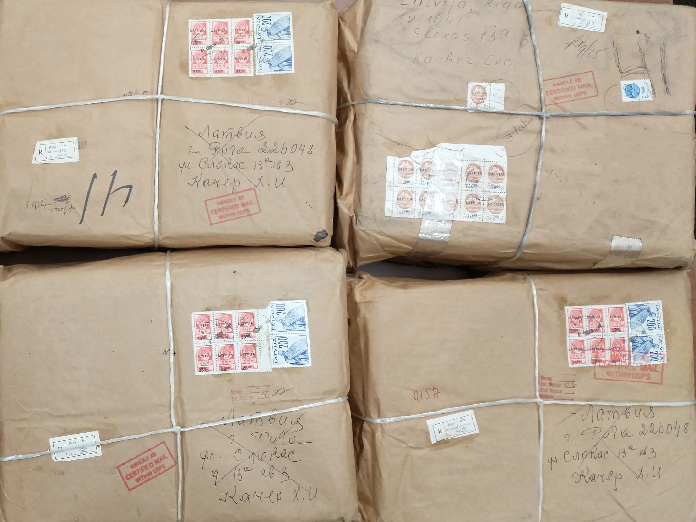 AN image of boxes of donated books to the Ruth Lilly Medical Library.