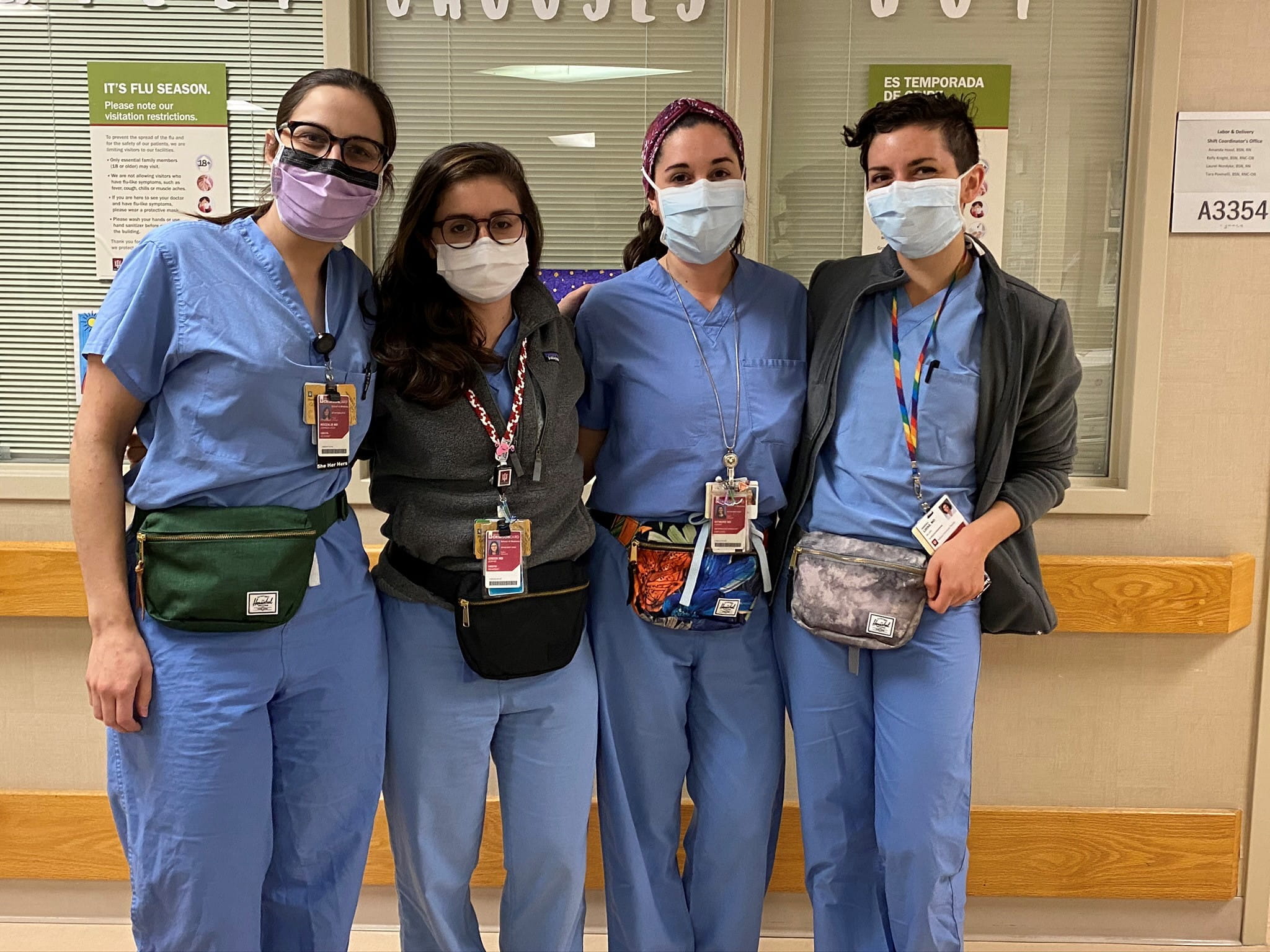 Hannah Locke, MD with several OB-GYN residents