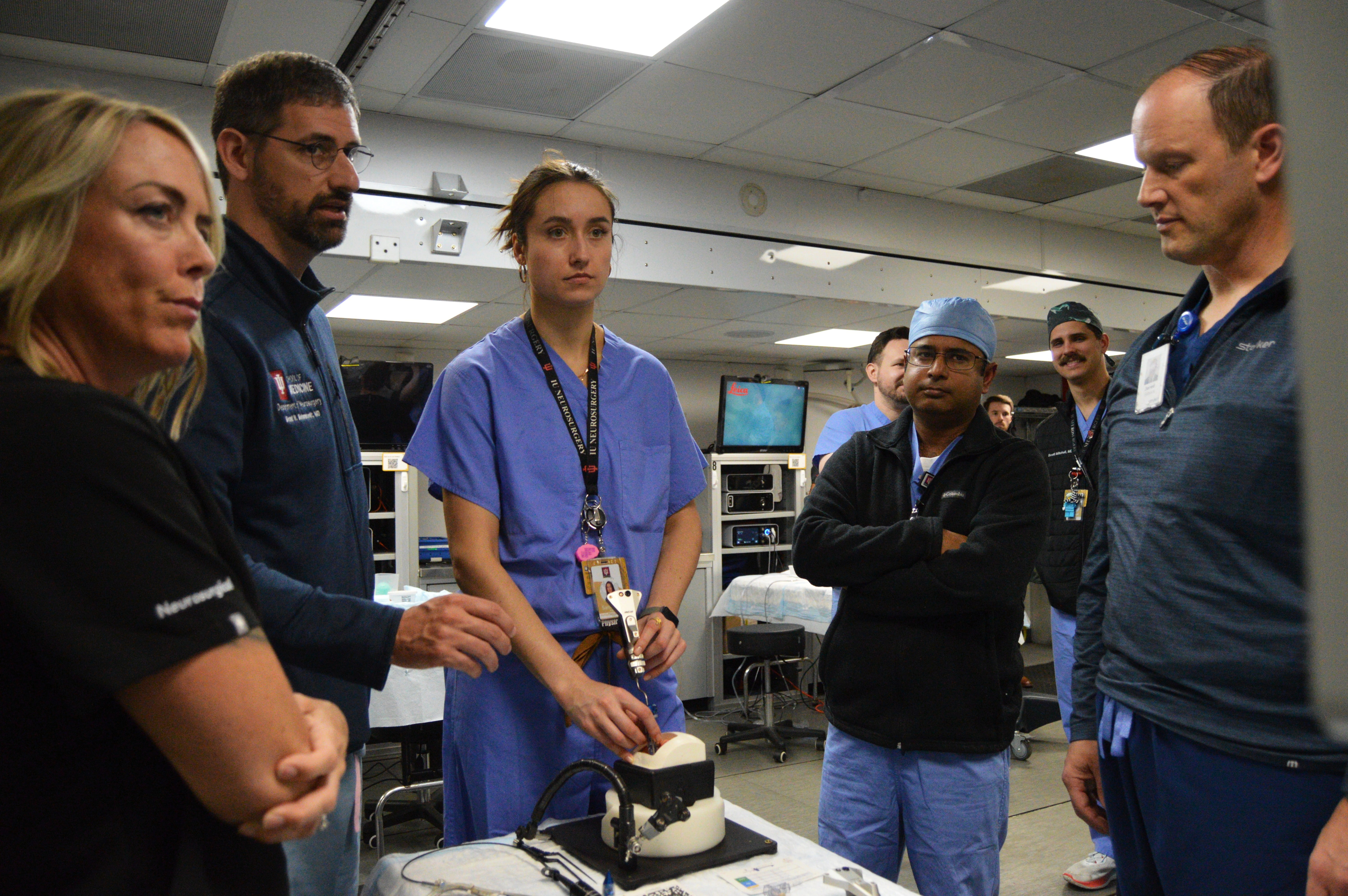 Residents training in Stryker Mobile Lab