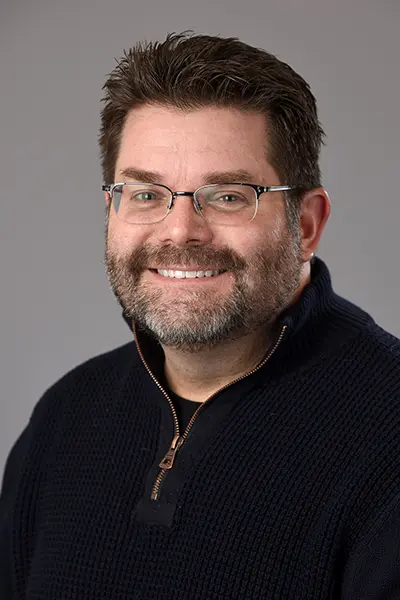 An image of Michael Wilkinson, Access Services Manager for the Ruth Lilly Medical Library.