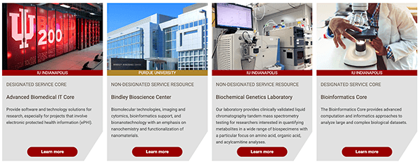 4 Research Service Cores 