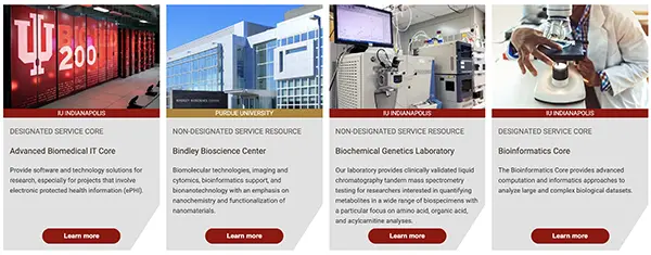 4 Research Service Cores 