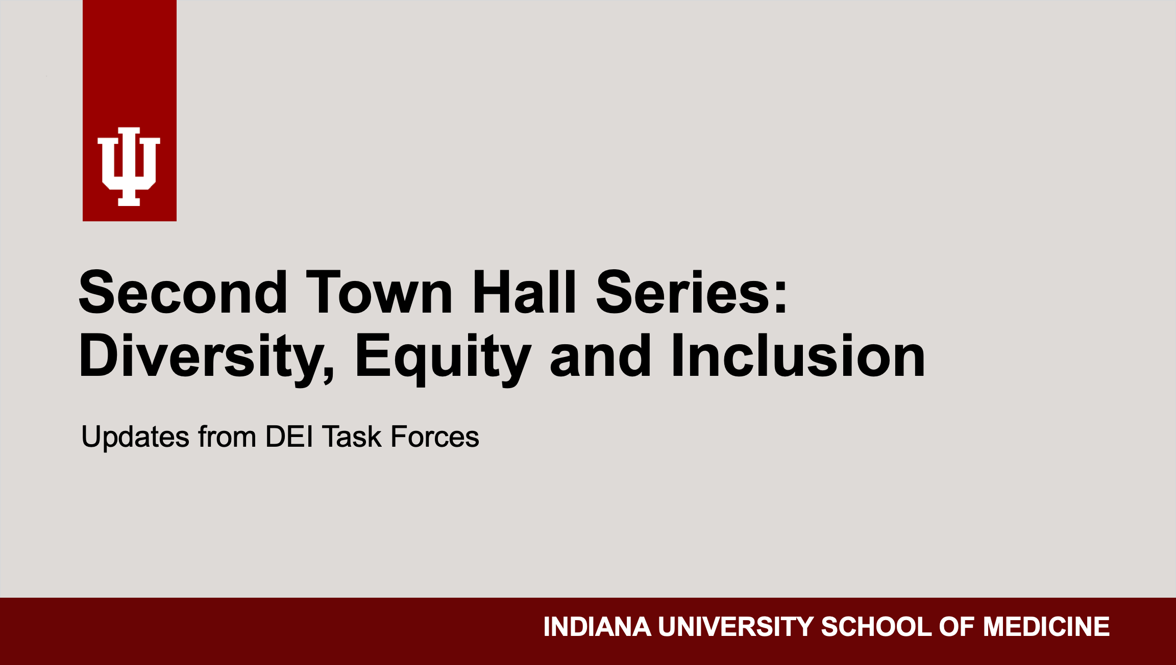 Second Town Hall Series: Diversity, Equity and Inclusion