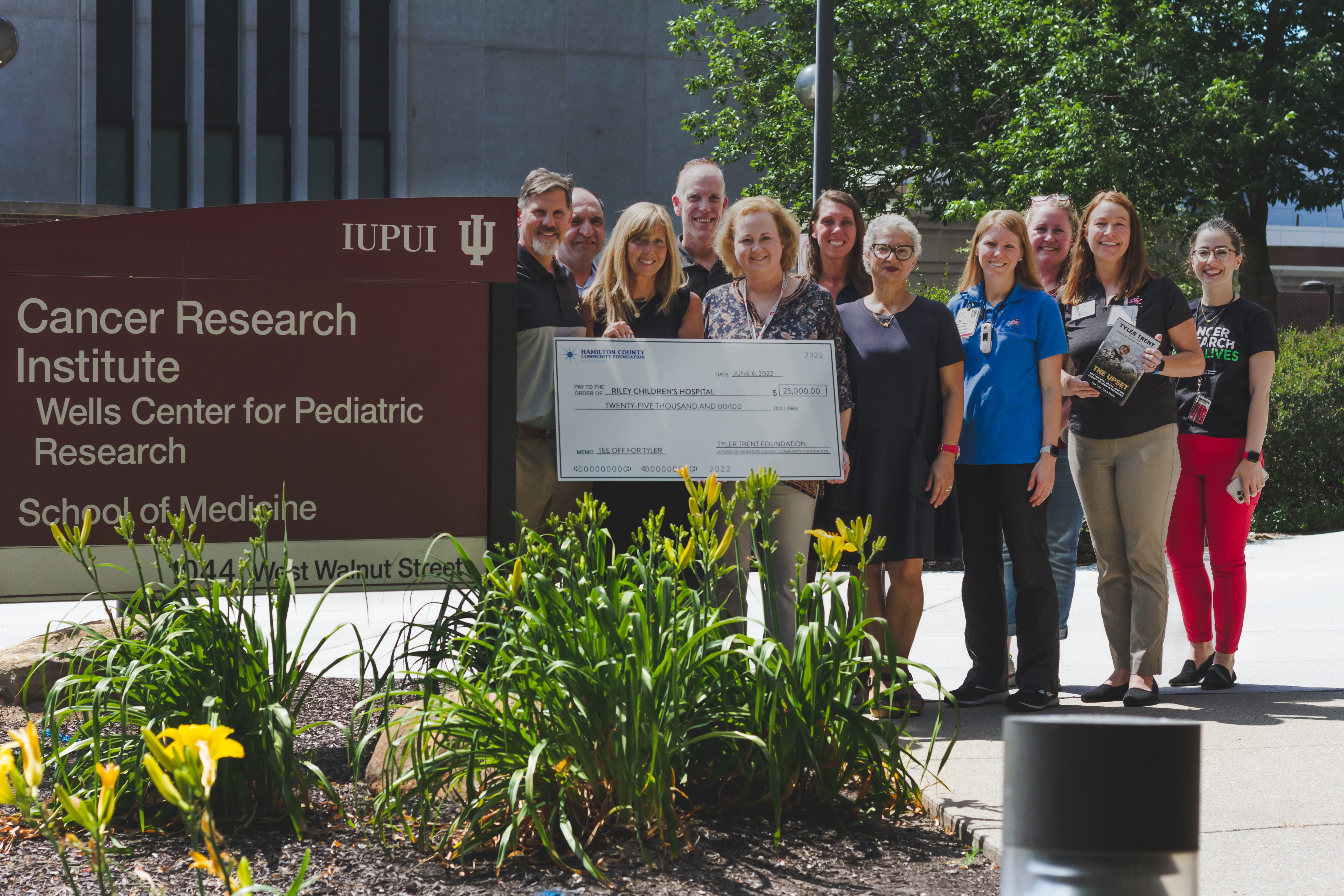 Tyler Trent check presentation 2022